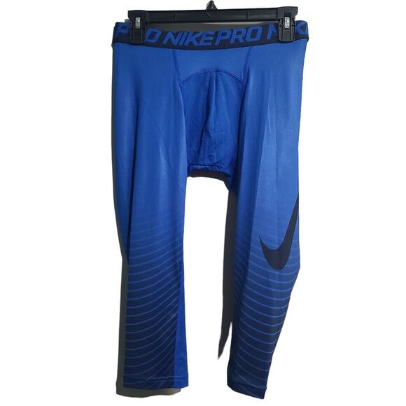 Nike Other - Nike Pro Deep Royal Blue Combat Hyperwarm Lite Compression Pants Size M NWT